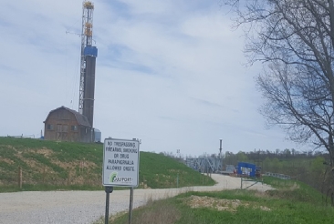 Fracking well in Southeast Ohio.